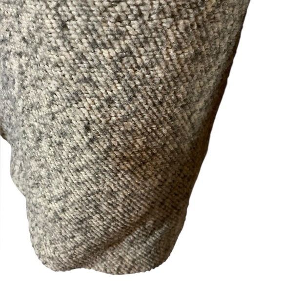 Madewell Quilted Sleeve Hoodie Sweatshirt Top in ivory and gray. Size‎ Large - Picture 12 of 16